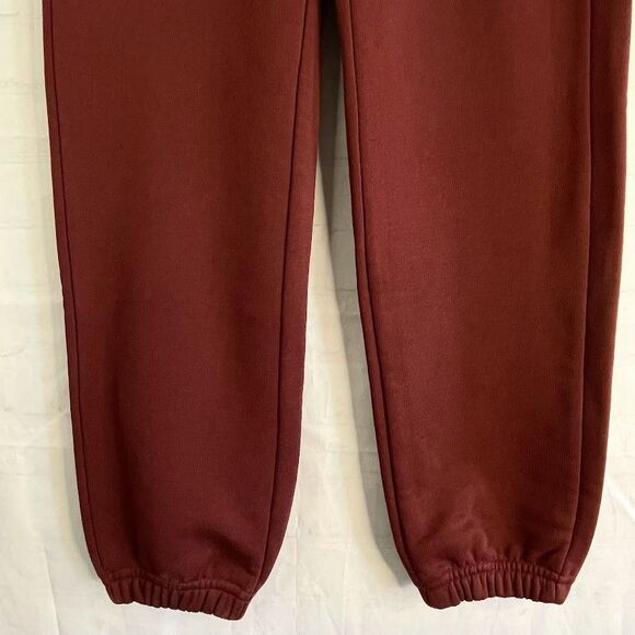 allbirds Anytime Quarter Zip + Sweatpants Burgundy Womens Size S Knit Lounge Set - Picture 8 of 16